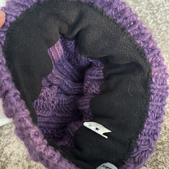 Fur Cable knit Hat O/S - Picture 4 of 6